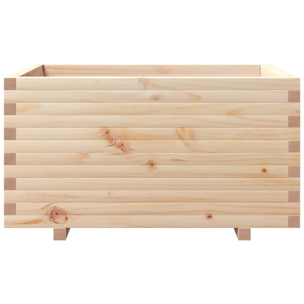 Garden flower box 90x60x49.5 cm solid pine