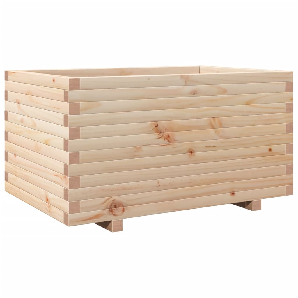 Garden flower box 90x60x49.5 cm solid pine