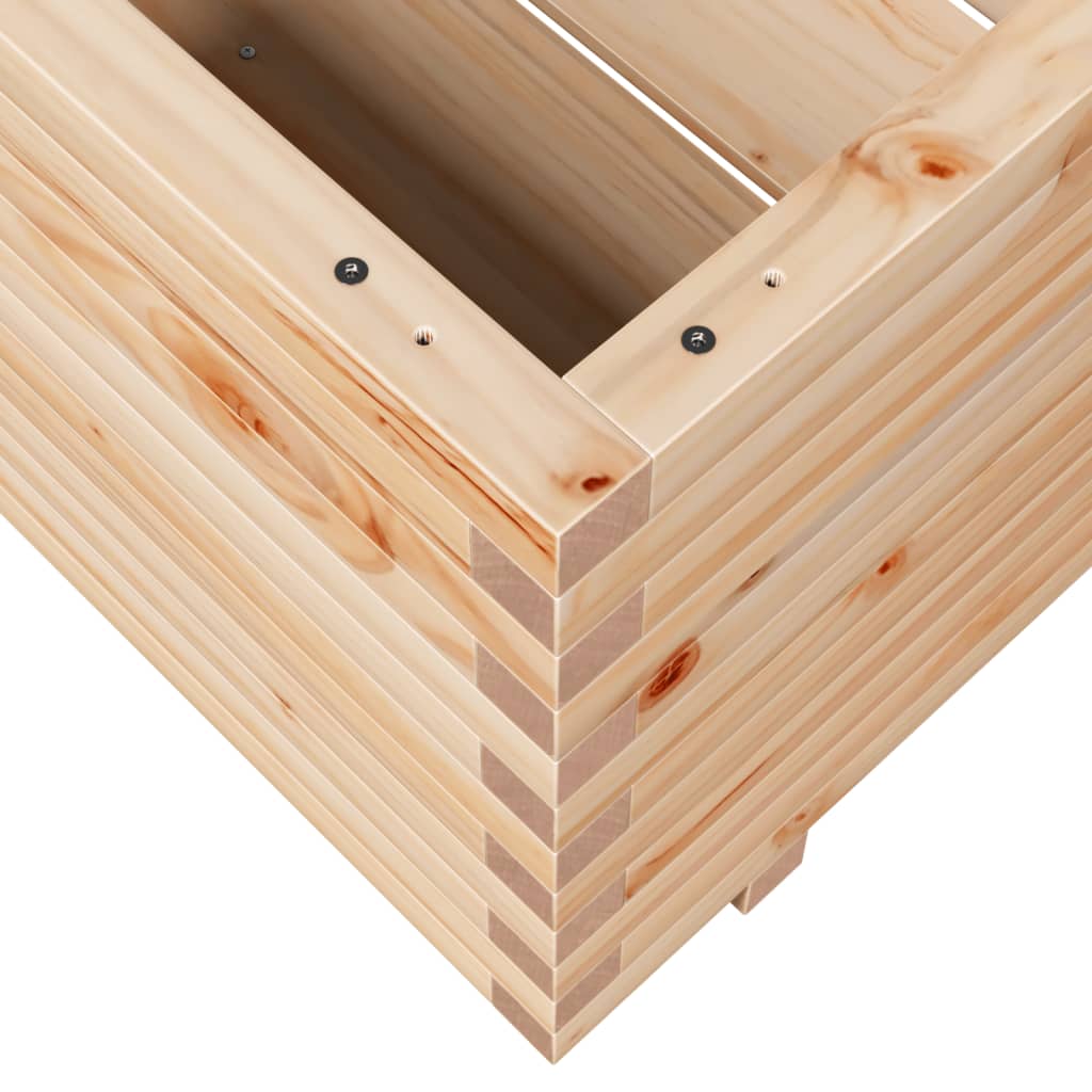 Garden flower box 90x60x49.5 cm solid pine