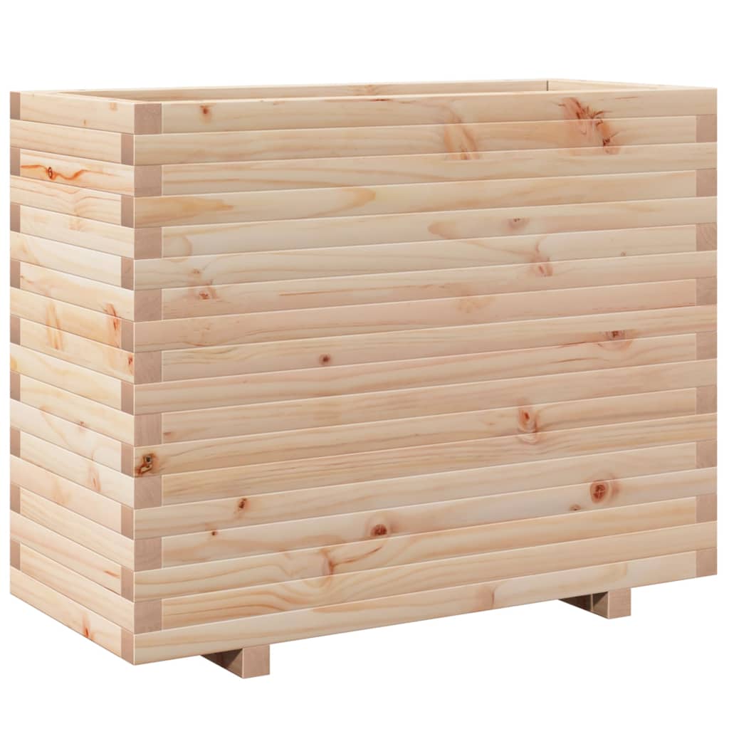 Garden flower box 90x40x72.5 cm solid pine