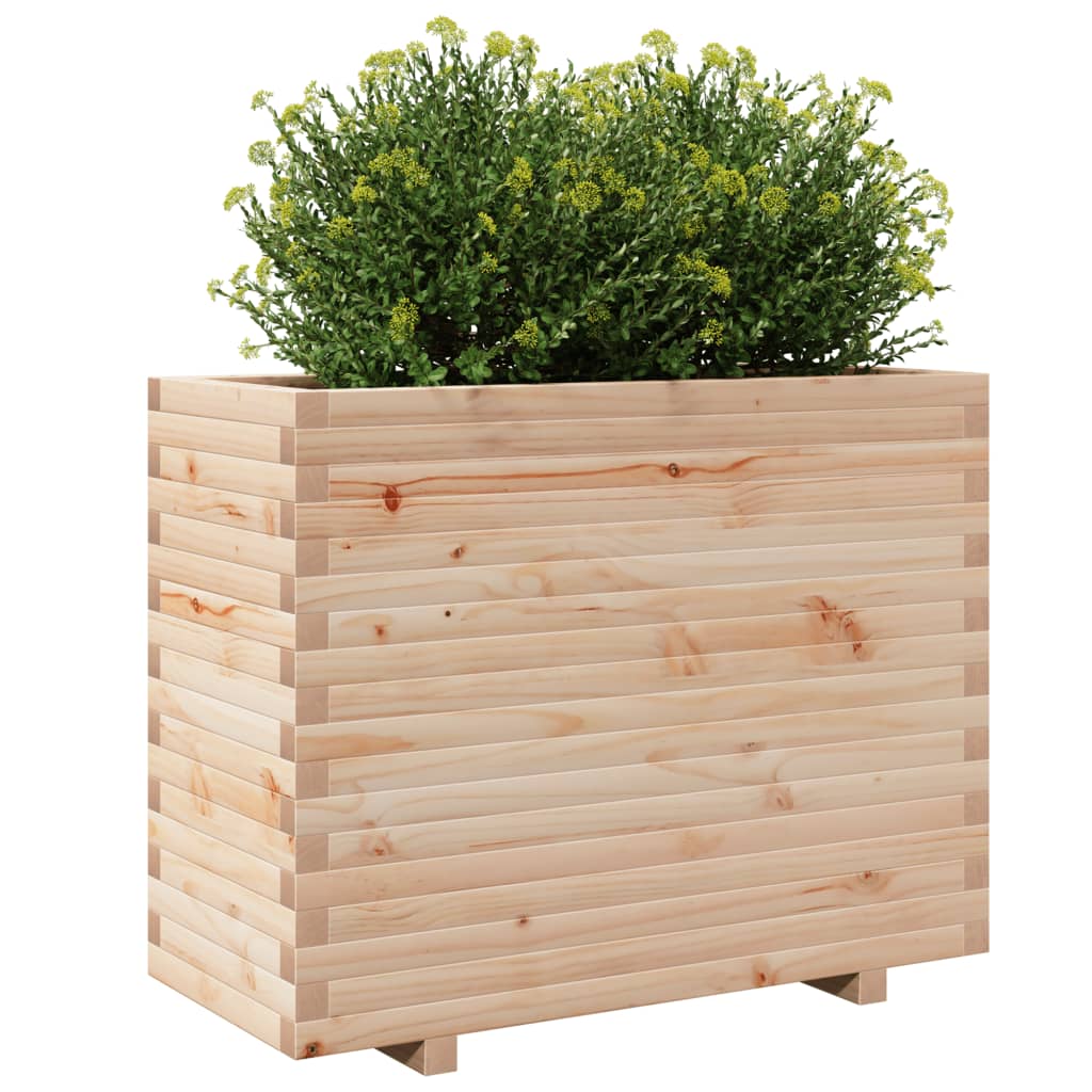 Garden flower box 90x40x72.5 cm solid pine