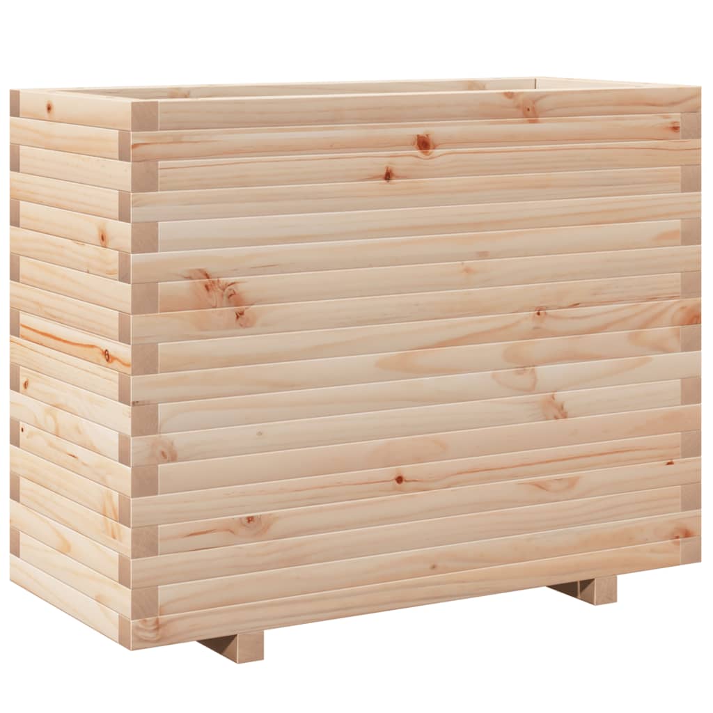 Garden flower box 90x40x72.5 cm solid pine