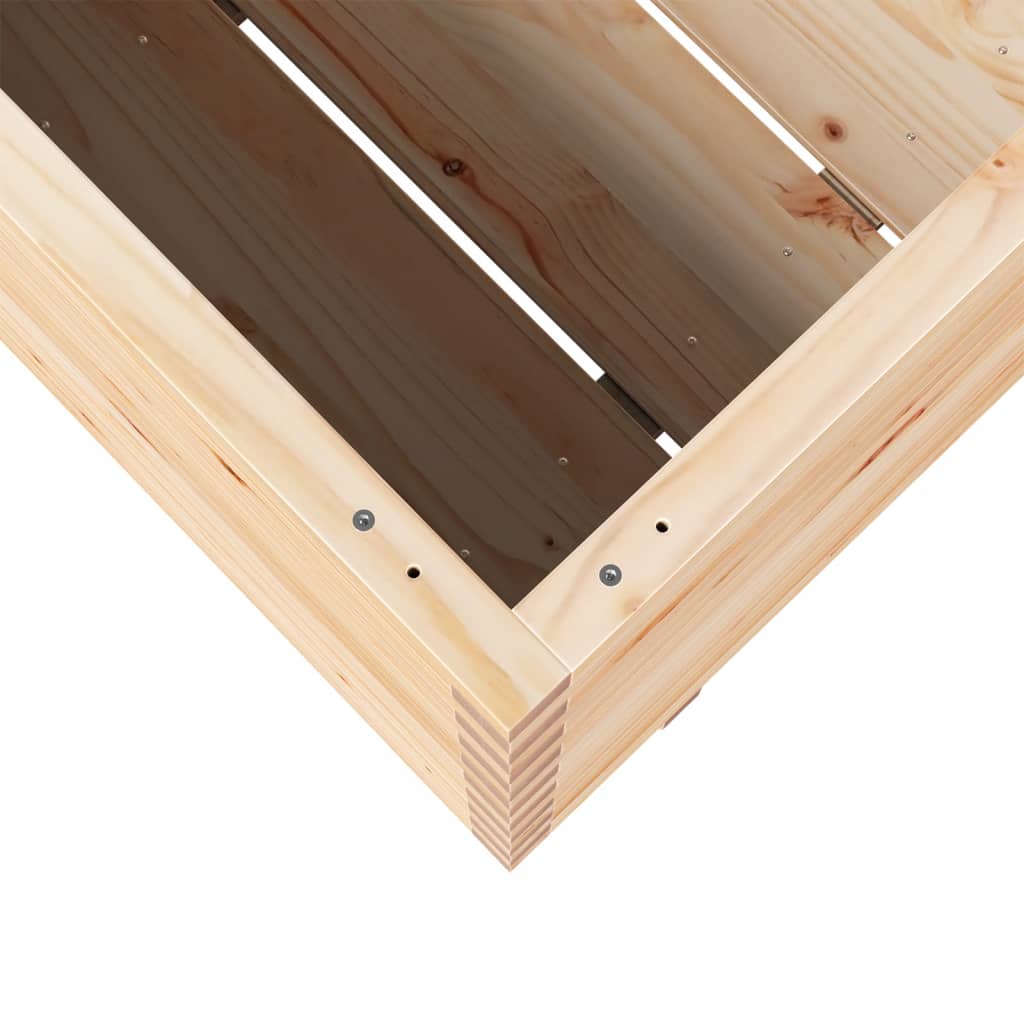 Garden flower box 90x40x72.5 cm solid pine