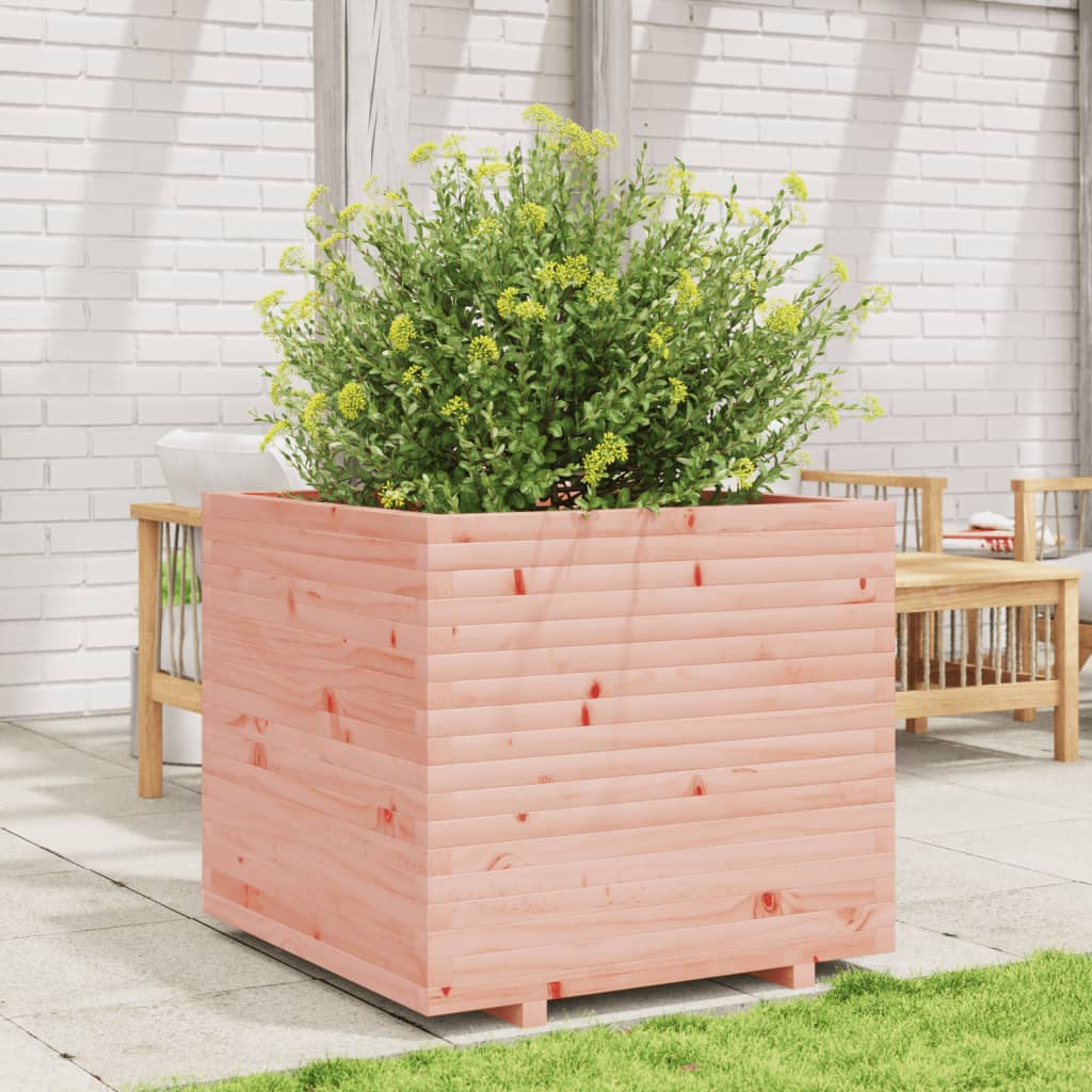 Garden flower box 80x80x72 cm solid Douglas fir