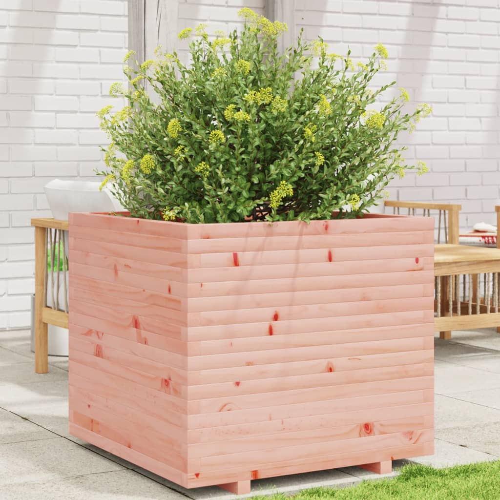 Garden flower box 80x80x72 cm solid Douglas fir