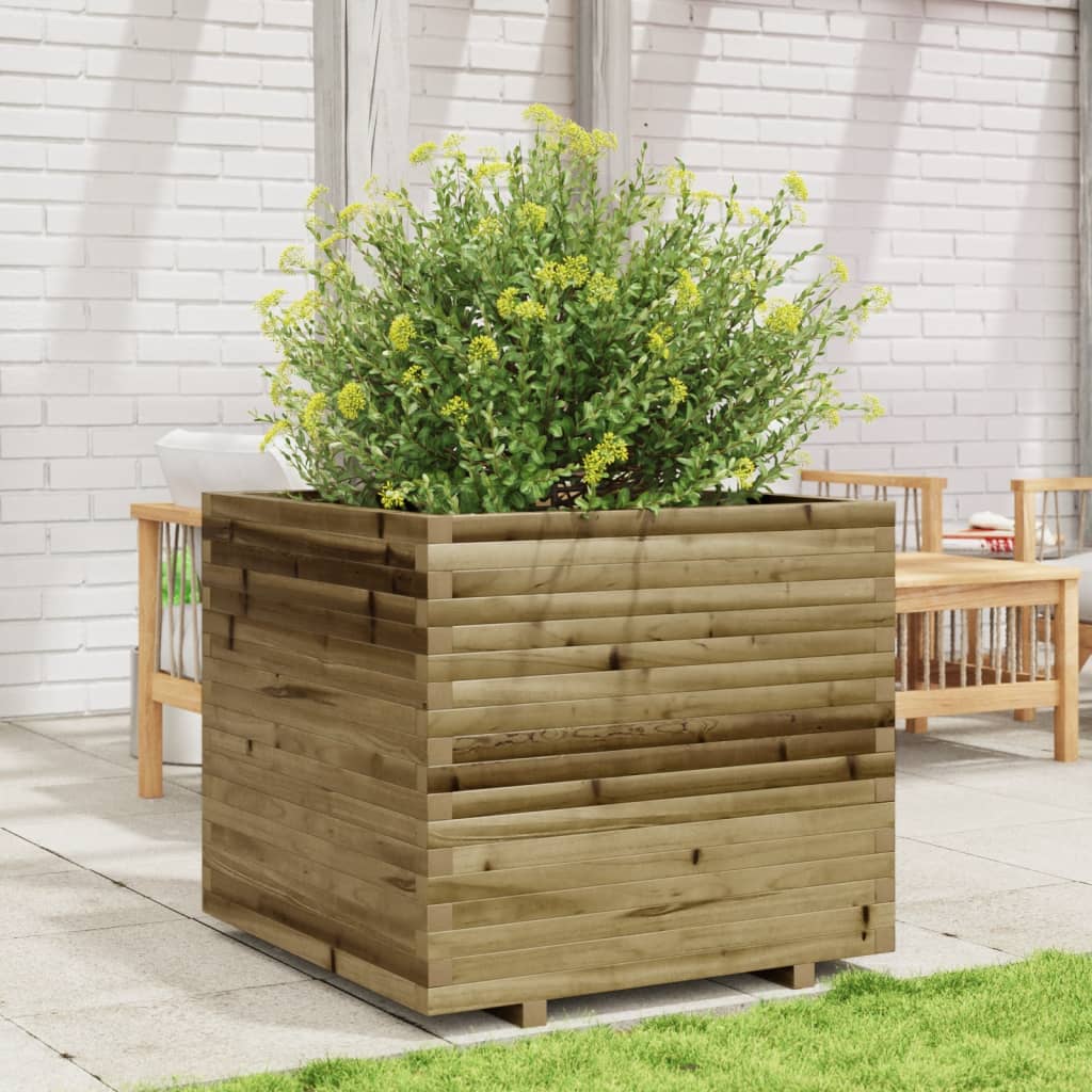 Garden flower box 80x80x72 cm impregnated pine