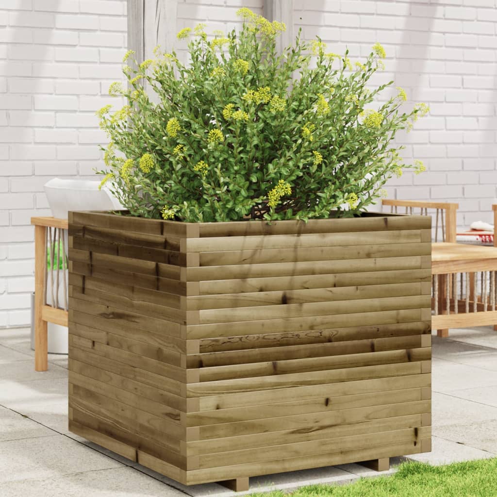 Garden flower box 80x80x72 cm impregnated pine