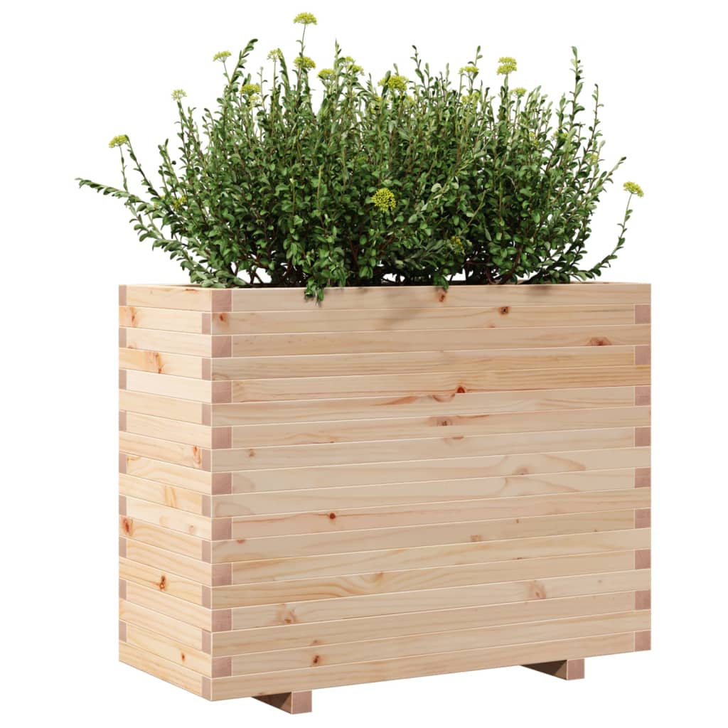 Garden flower box 90x40x72 cm solid pine