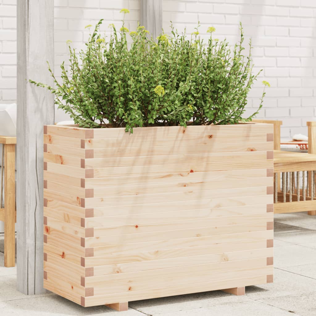 Garden flower box 90x40x72 cm solid pine