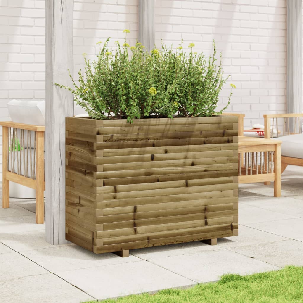 Garden flower box 90x40x72 cm impregnated pine