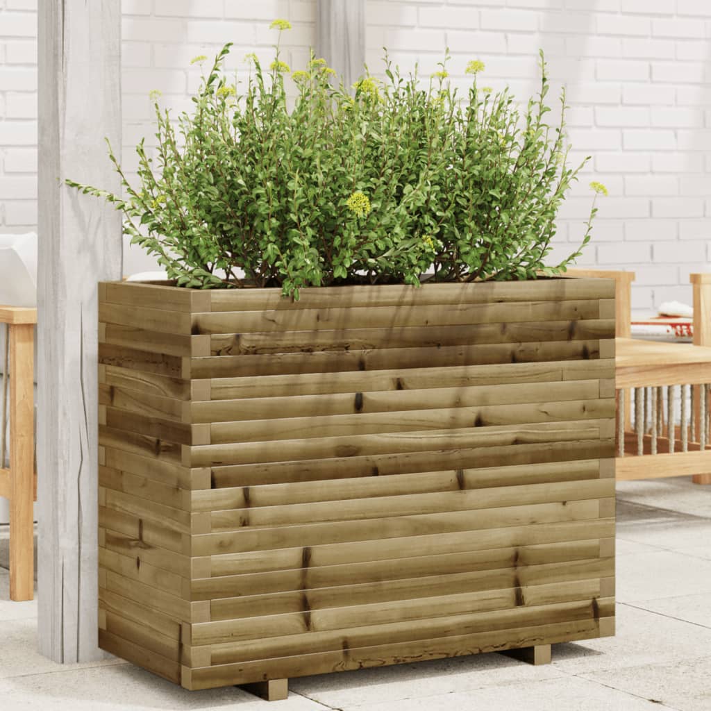 Garden flower box 90x40x72 cm impregnated pine