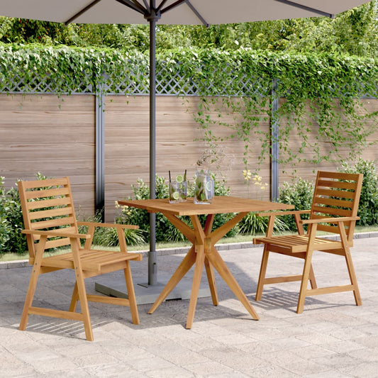 3-piece outdoor dining set solid acacia wood