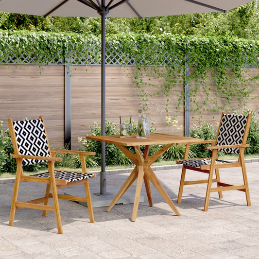 3-piece outdoor dining set solid acacia wood