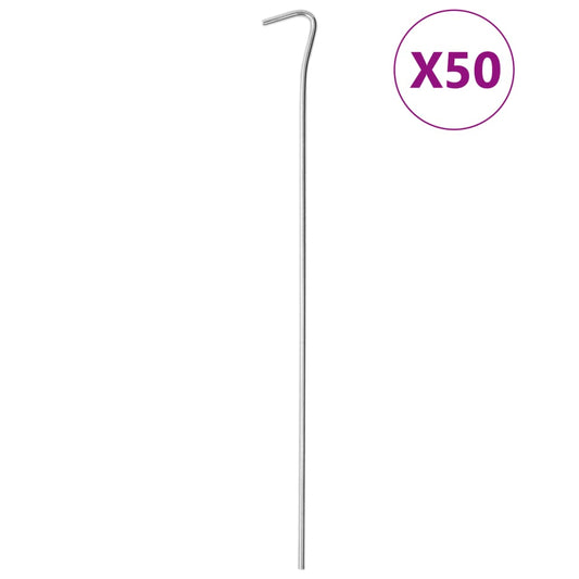 Telttatapit 50 kpl 30 cm Ø4 mm galvanoitu teräs