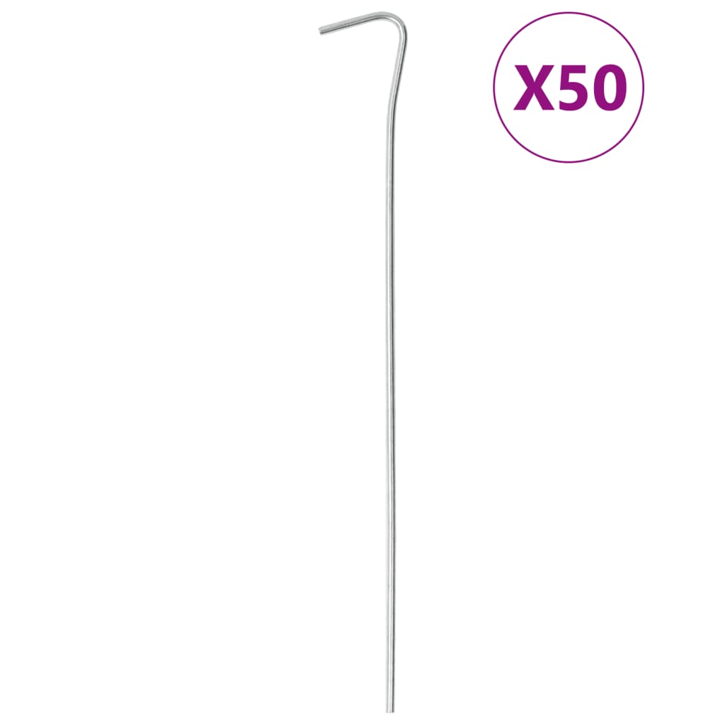 Telttatapit 50 kpl 23 cm Ø3 mm galvanoitu teräs