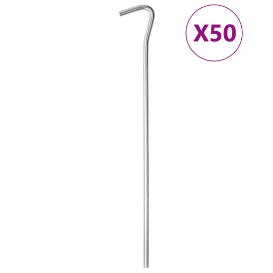 Telttatapit 50 kpl 23 cm Ø5 mm galvanoitu teräs