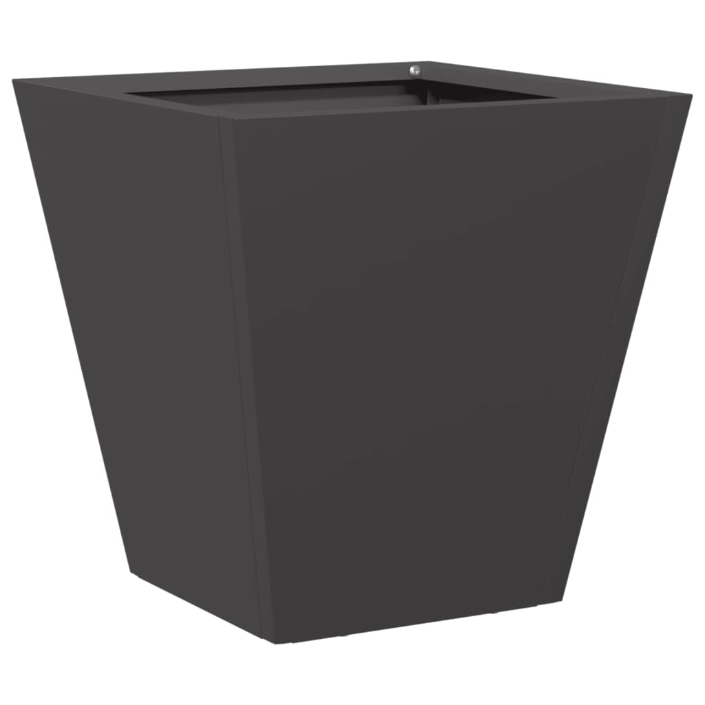 Garden flower box black 30x30x30 cm steel