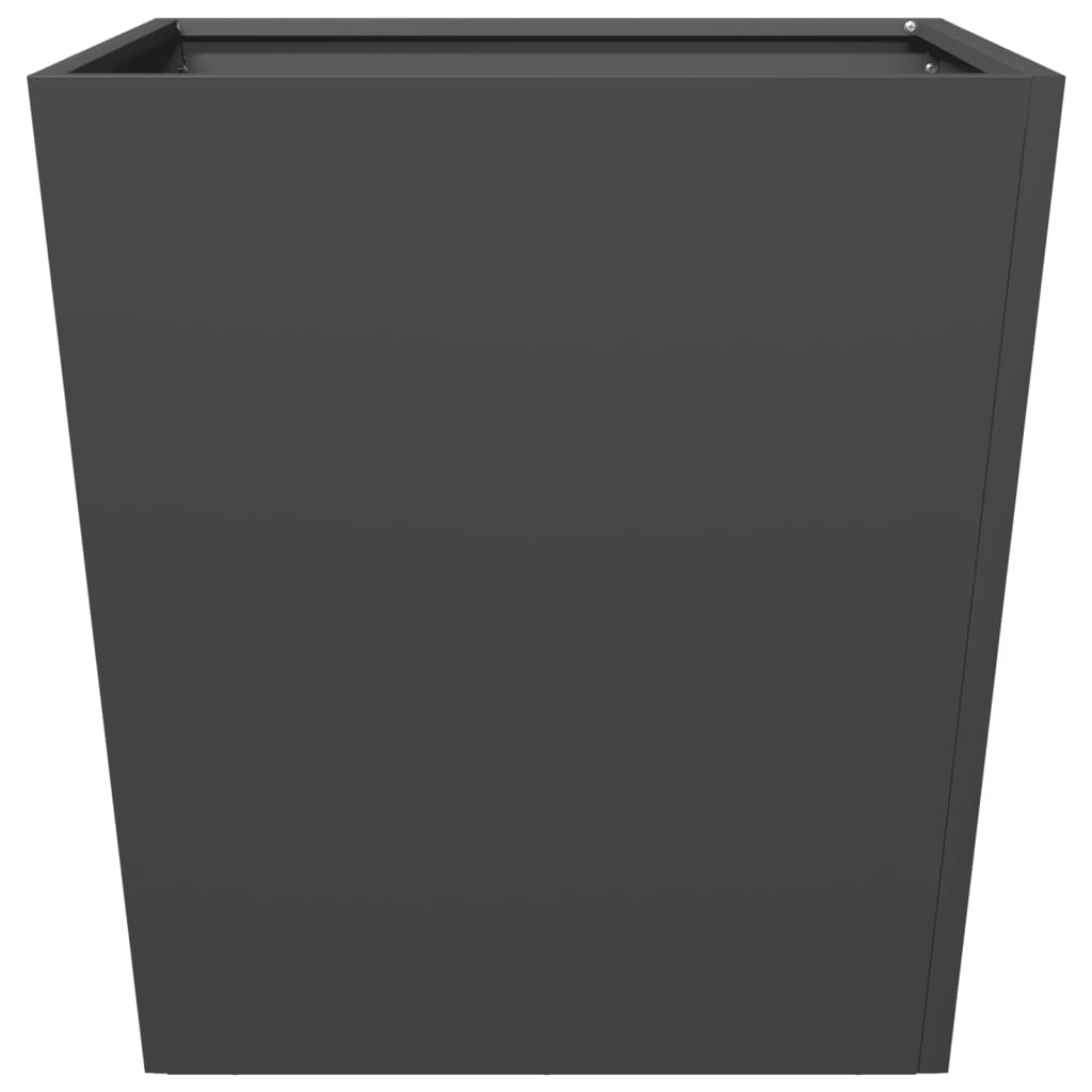 Garden flower box black 50x50x50 cm steel