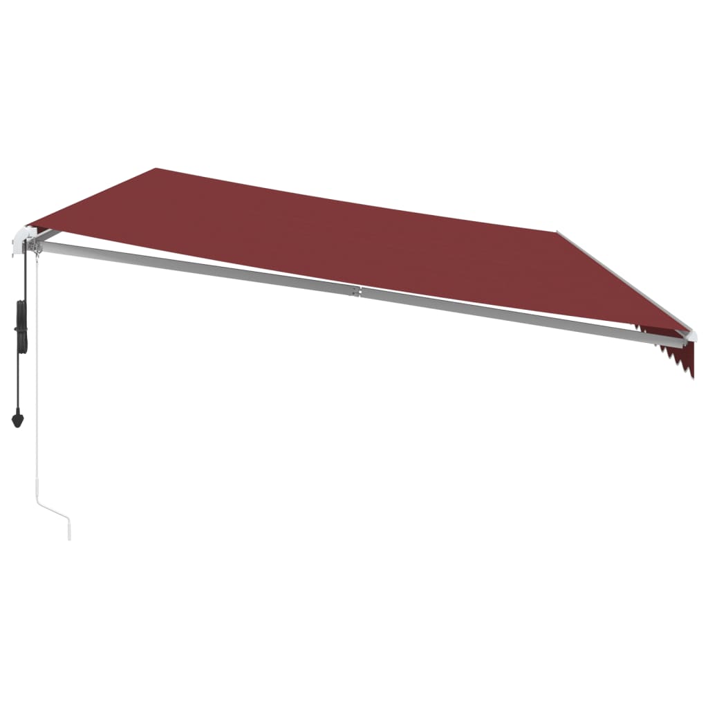 Automatic awning burgundy 600x300 cm