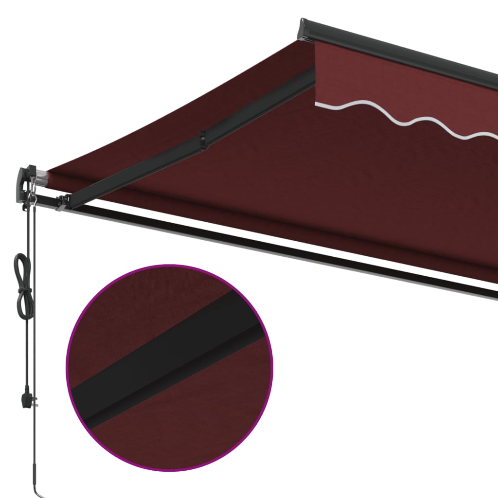 Automatische Markise Burgund 600x300 cm