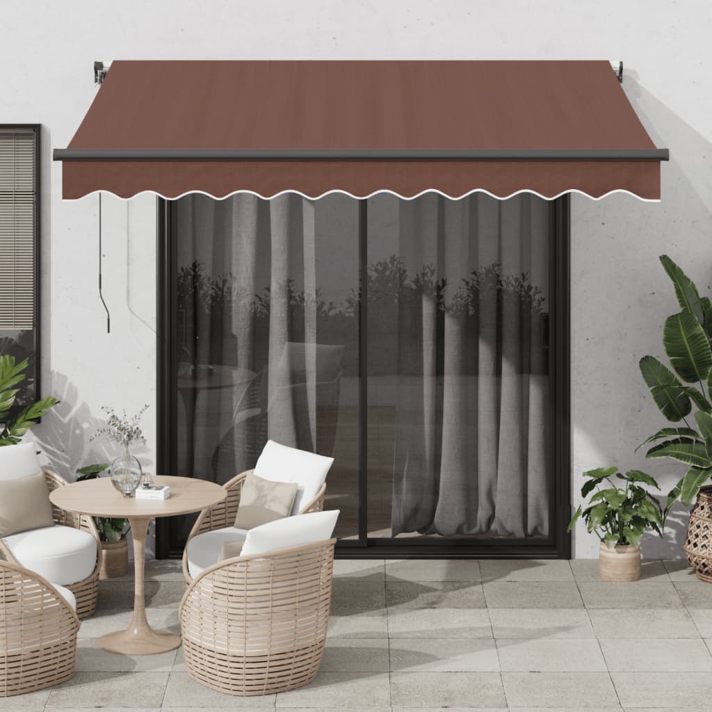 Automatic awning brown 300x250 cm