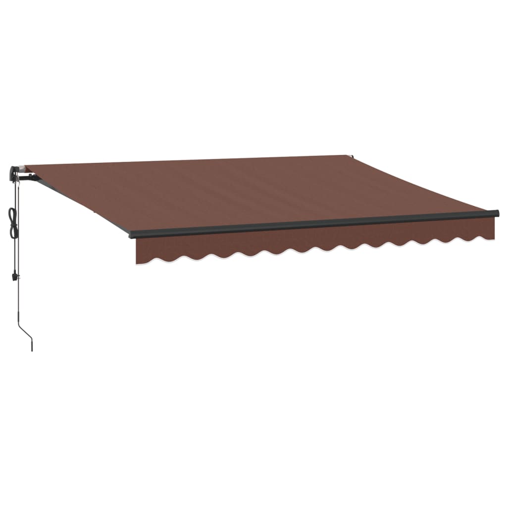 Automatic awning brown 350x250 cm