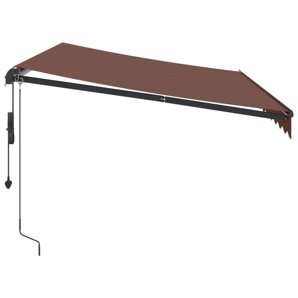 Automatic awning brown 350x250 cm