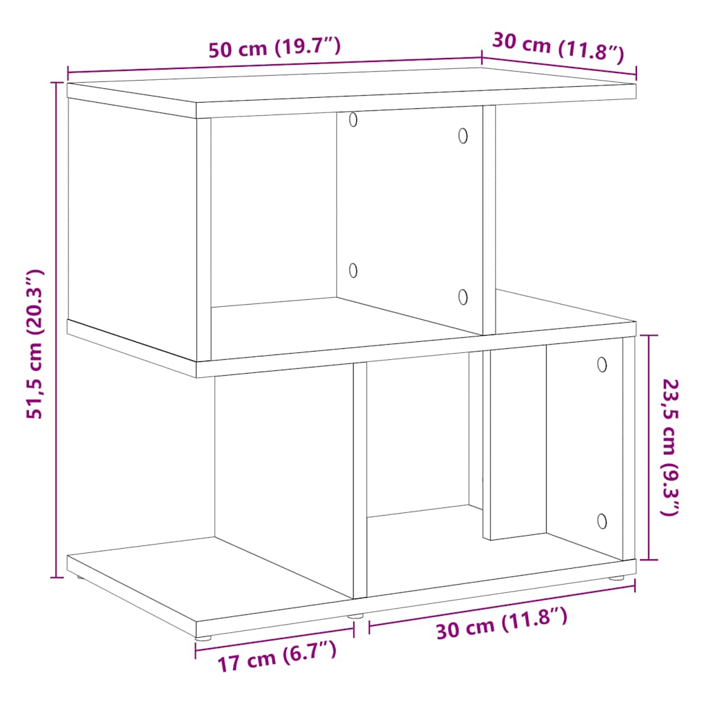 Yöpöydät 2 kpl vanha puu 50x30x51,5 cm lastulevy