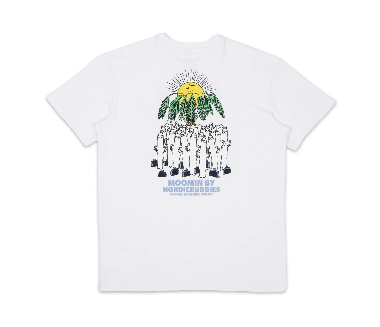 Hattifatteners Surf Trip T-Shirt Unisex - White