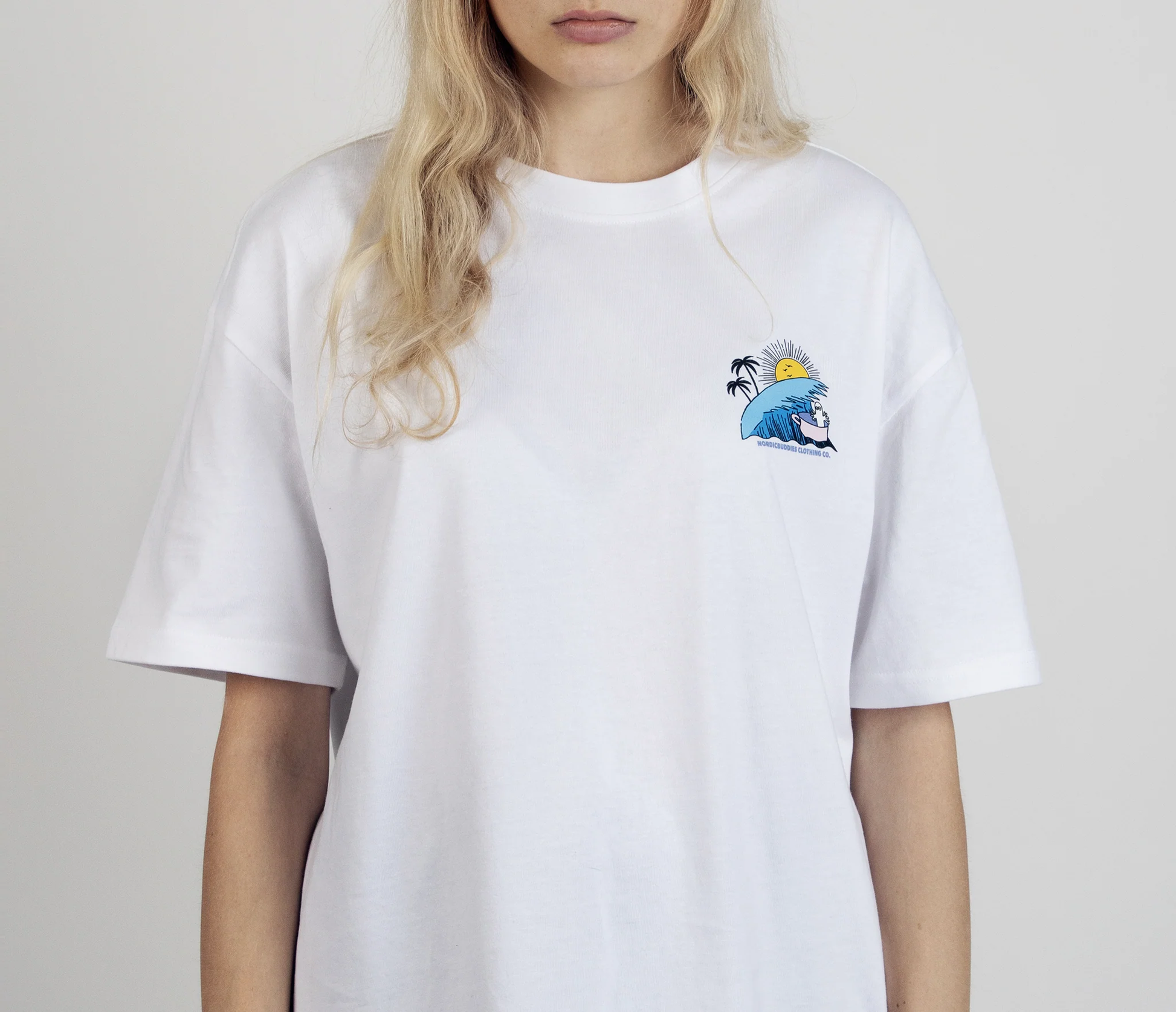 Hattifatteners Surf Trip T-Shirt Unisex - White