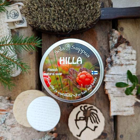 Sola Hillasaippua – kuoriva luonnollinen saippua matkarasiassa