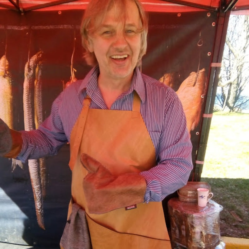 Leather apron - Camel brown