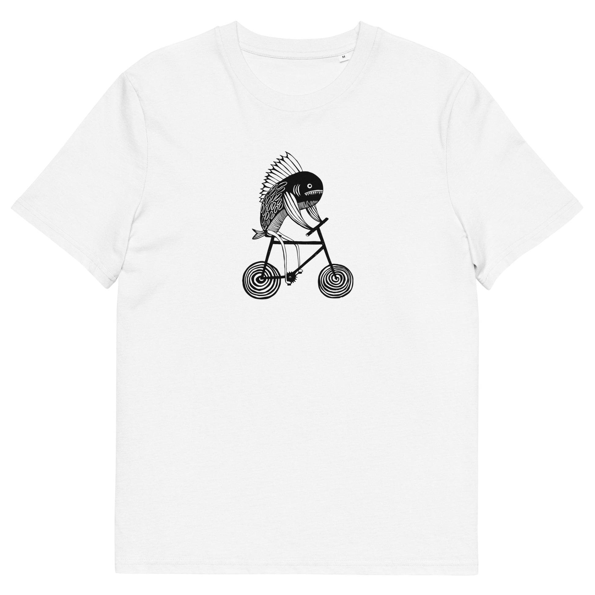 Unisex Biker Fish T-shirt