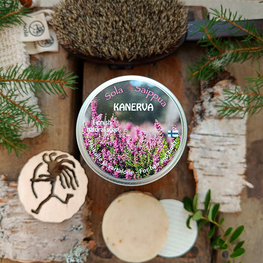 Sola Kanervasaippua – luonnollinen saippua matkarasiassa