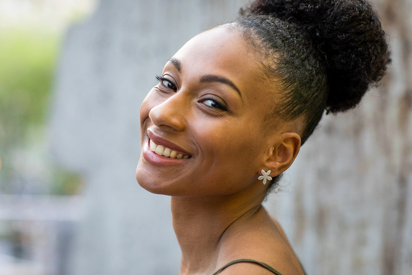 Upcycled Earrings Lilac