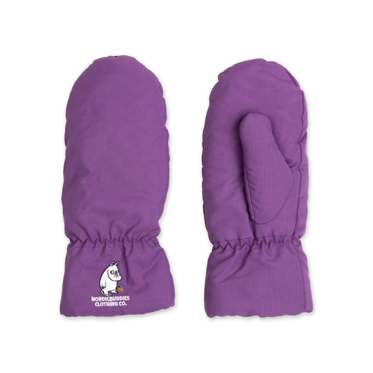 Moomintroll Puffer Mittens Adult - Purple