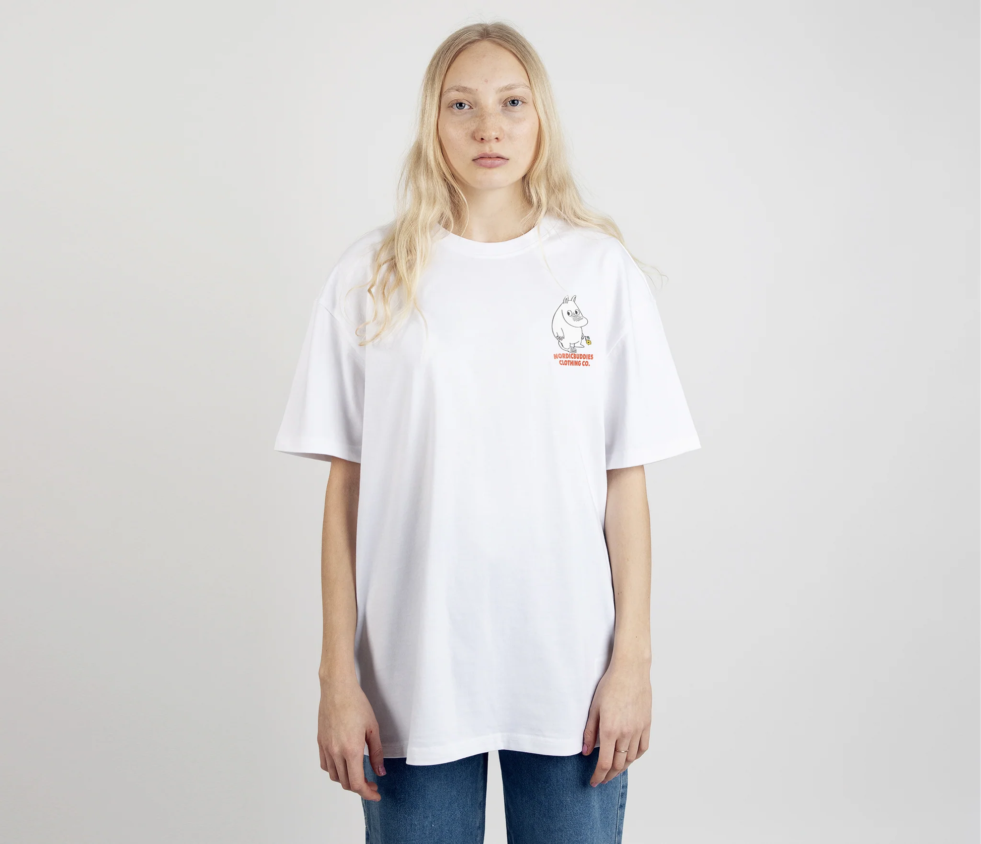 Moomintroll's Flower T-Shirt Unisex - White