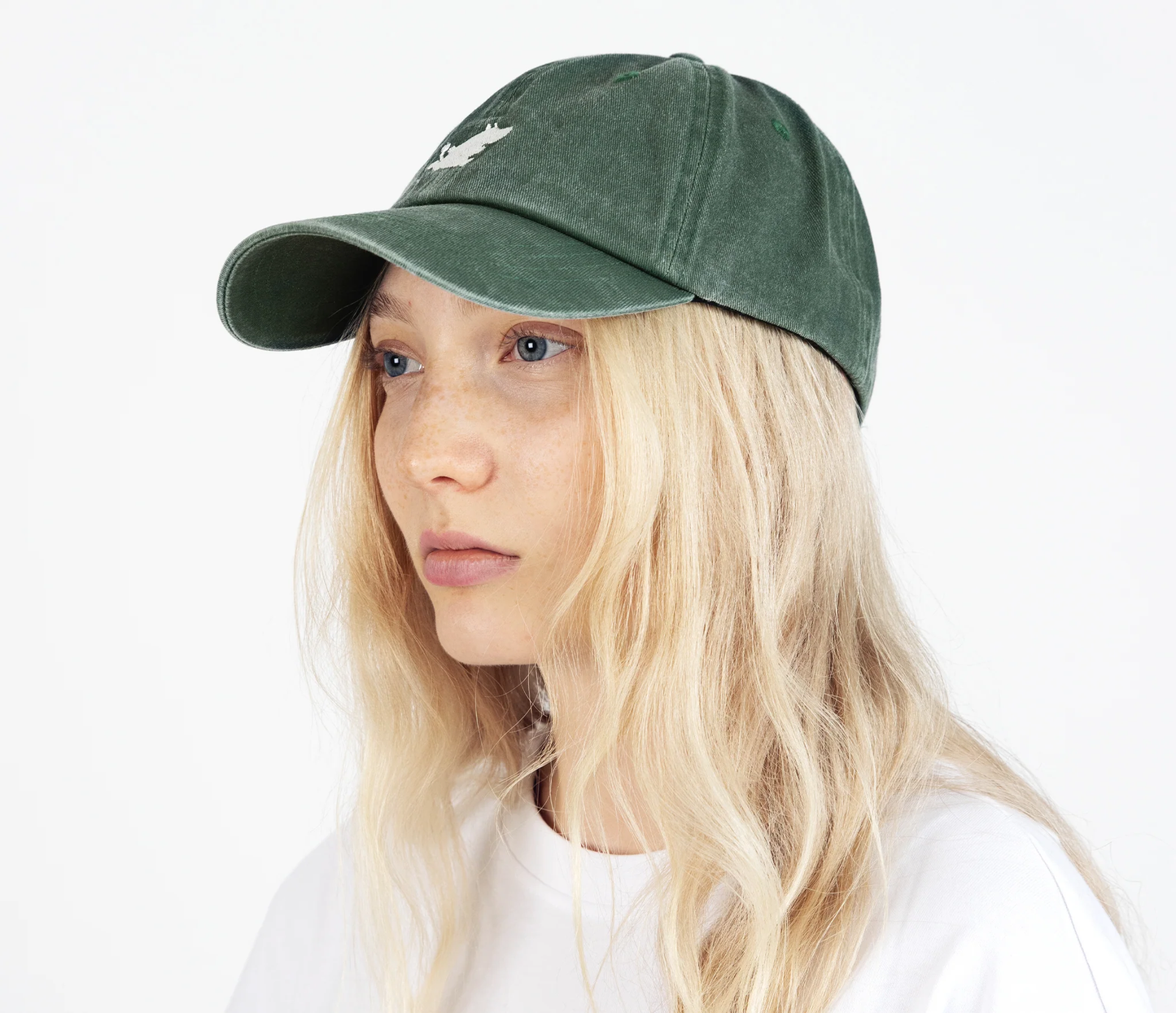 Moomintroll Washed Denim Adult Cap - Green