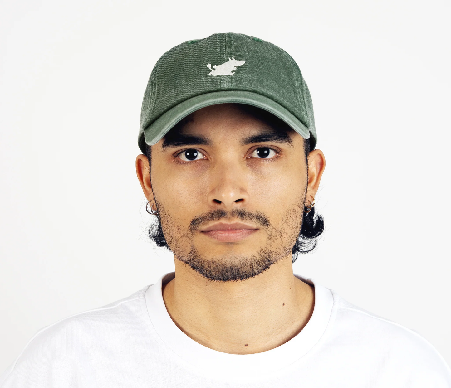 Moomintroll Washed Denim Adult Cap - Green