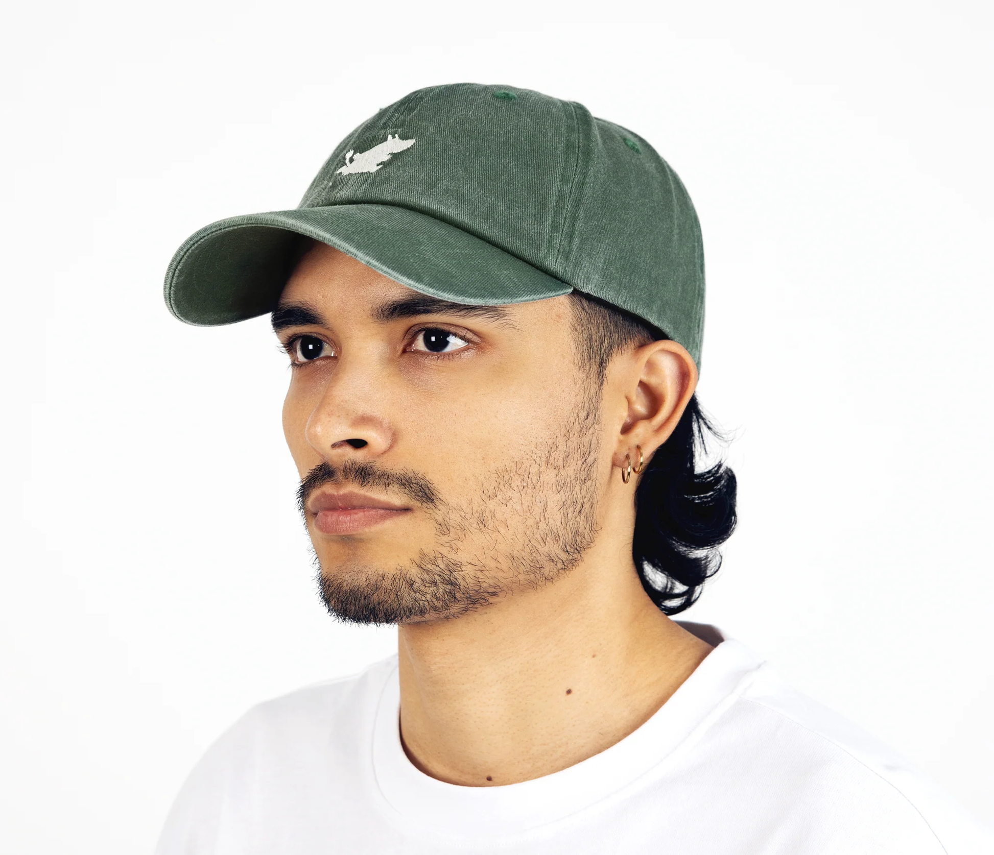 Moomintroll Washed Denim Adult Cap - Green