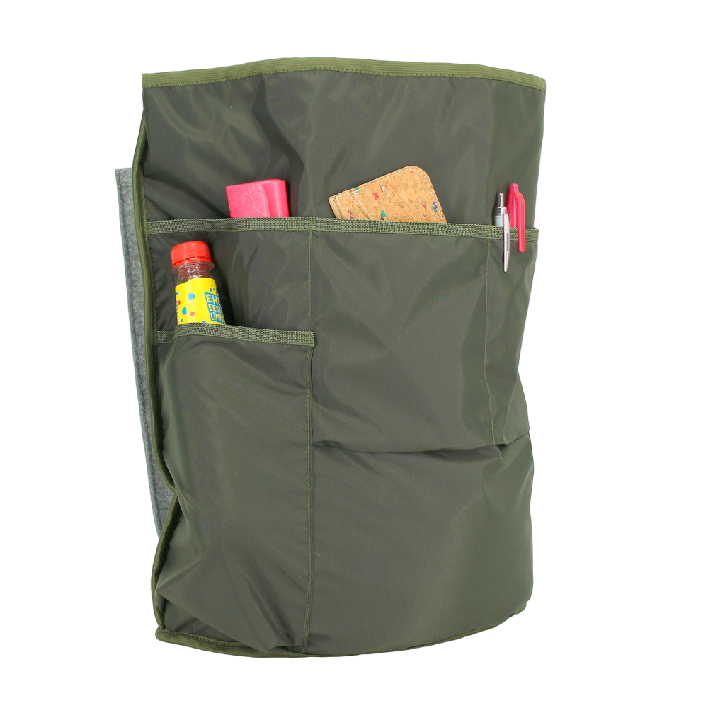 Cafe Backpack with G-hook - Khaki & Beige