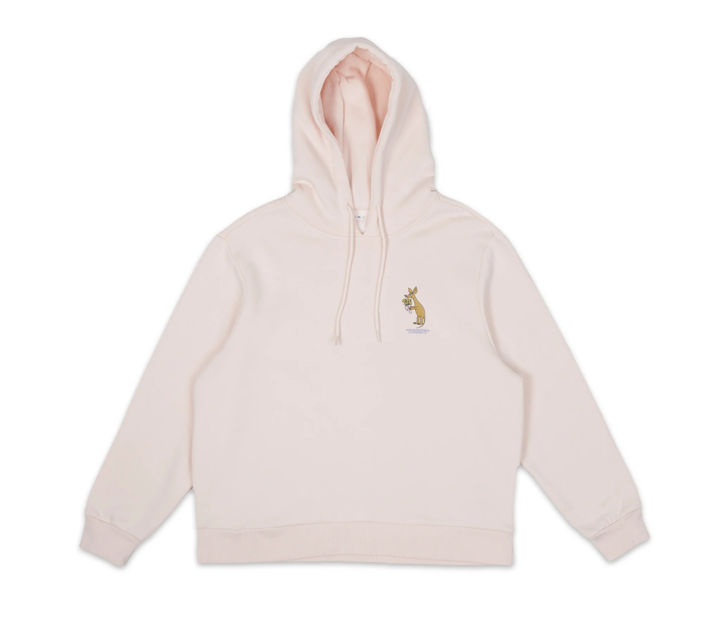 Sniff Flower Bouquet Hoodie Ladies - Light Pink