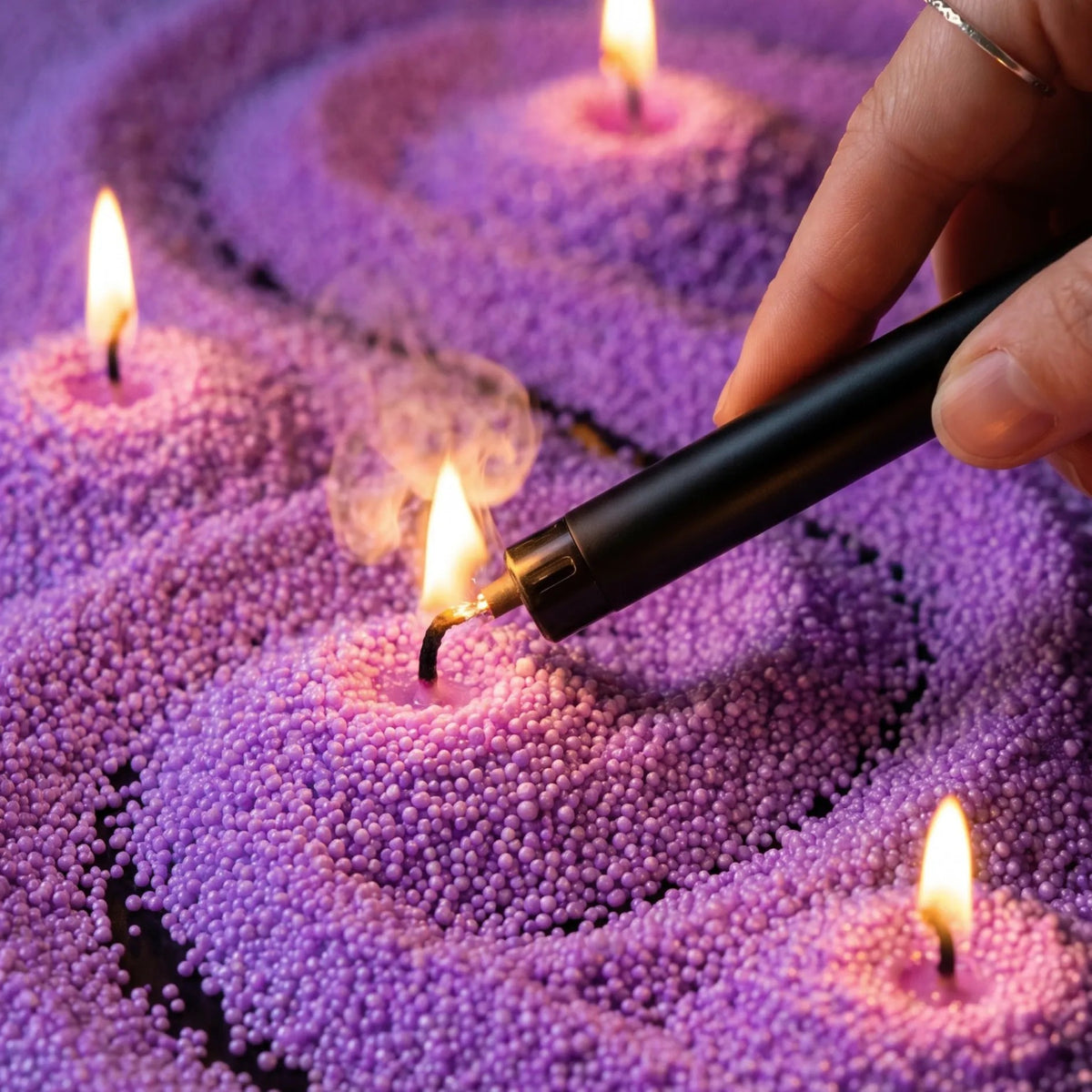 Amethyst Unscented Candle Sand Refill, 1kg