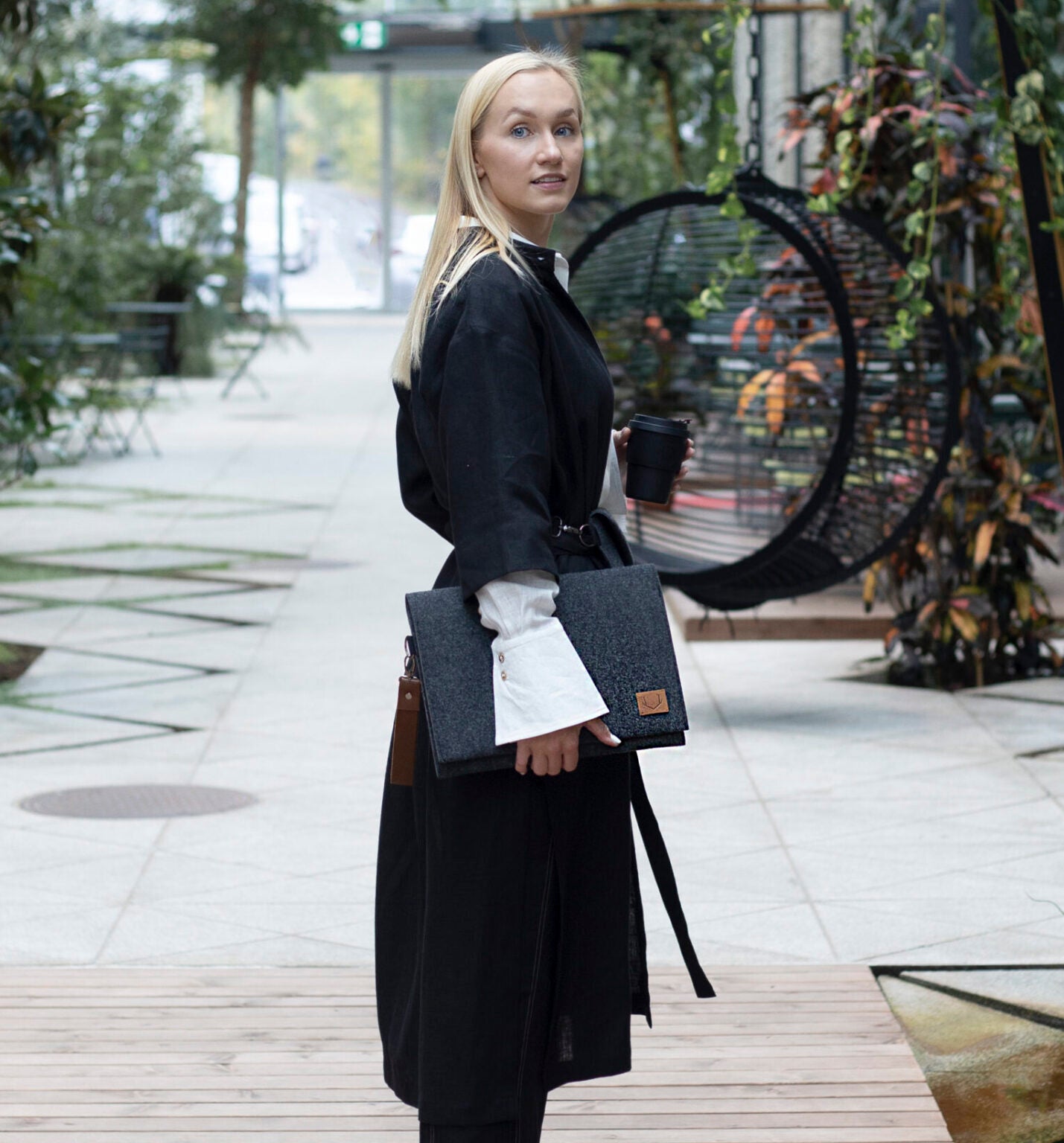 Nordhale Berg 15' läppärilaukku - musta