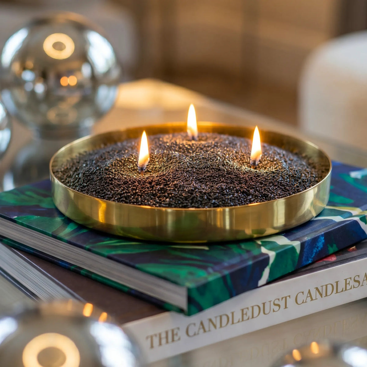 Black Unscented Candle Sand Refill, 1kg