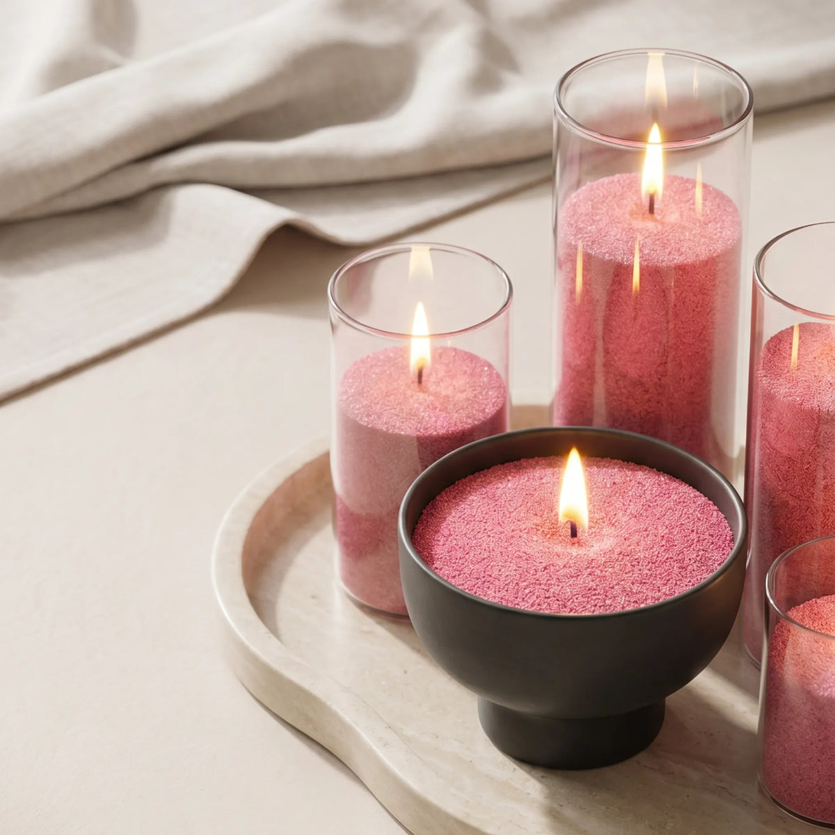 Blush Vintage Unscented Candle Sand Refill, 1kg