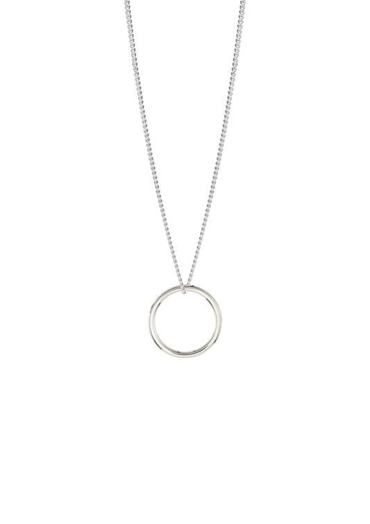 Circle Necklace Silver