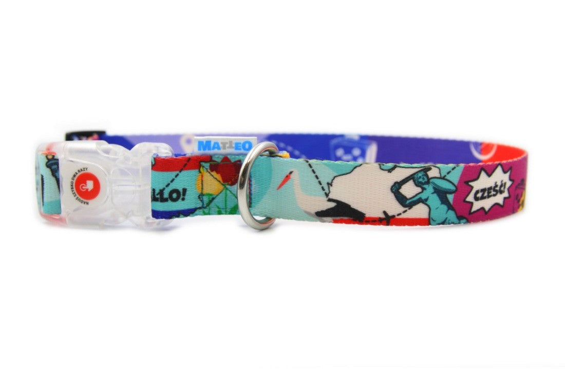 Collar With A LED Plastic Buckle – Travel