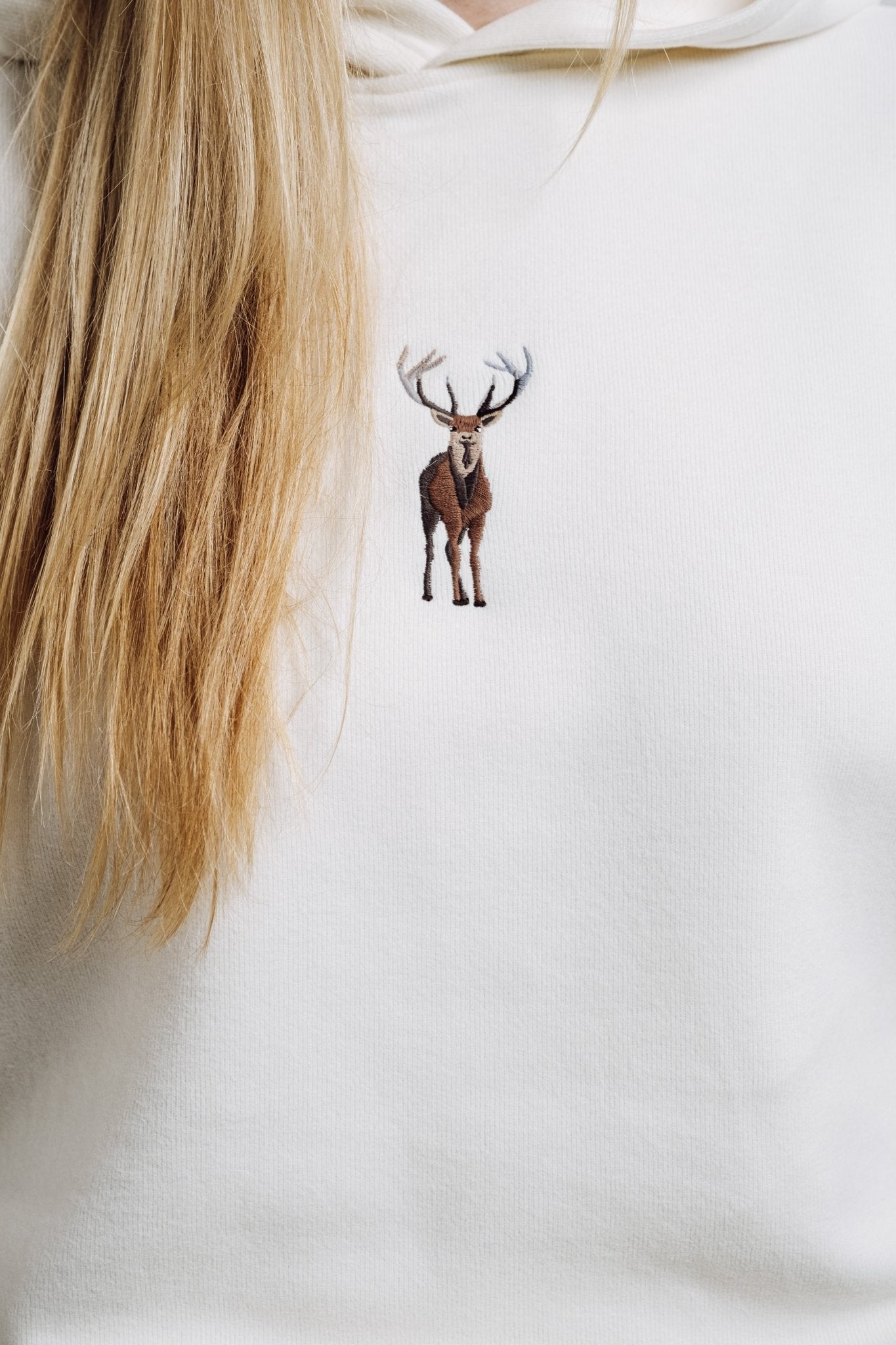 Deer Hoodie - Cream