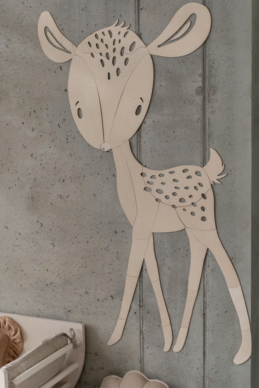 Deer Forest Animal - Wooden Wall Decoration